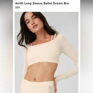 ALO Airlift Long Sleeve Ballet Dream Bra
